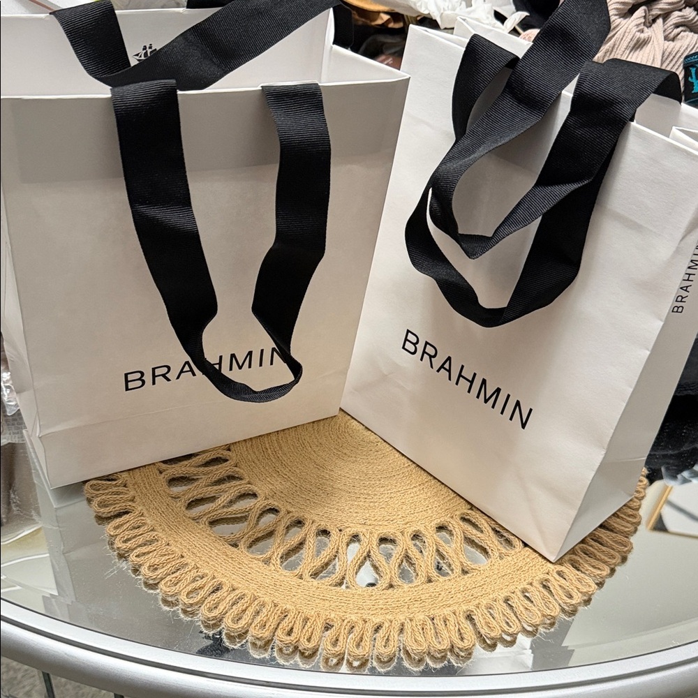 Brahmin White and Black Women's totes